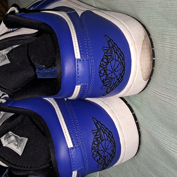 Adults Blue and White Sneakers